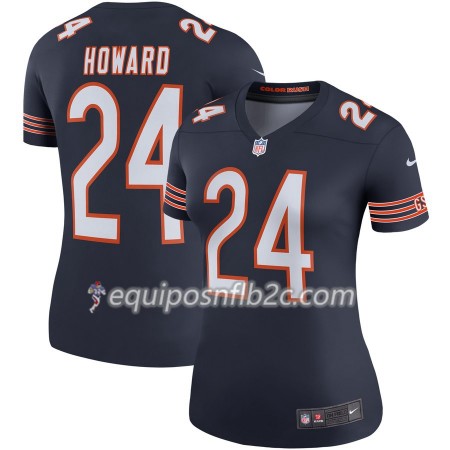 Camiseta Mujer NFL Chicago Bears Jordan Howard 24 Nike Navy 